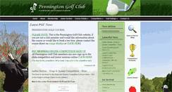 Desktop Screenshot of penningtongolfclub.co.uk