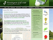 Tablet Screenshot of penningtongolfclub.co.uk